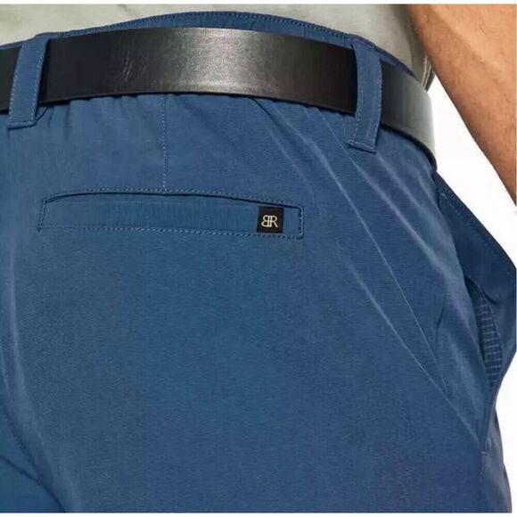 BANANA REPUBLIC Shorts Mens 36 Blue Comfort Waist Stretch Wicking Flat Front NWT - Picture 3 of 10